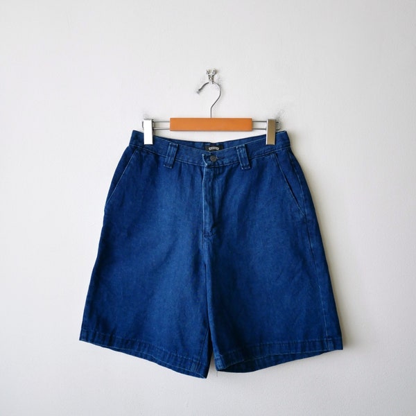 Vintage Riders High Waisted Jean Shorts/Denim Pleated Shorts from 90's/W26