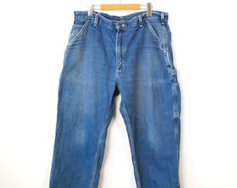 Carhartt Men's Carpenter Pants/Relaxed Baggy Jeans/W37