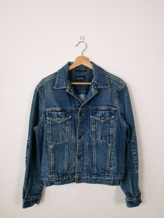 Vintage Calvin Klein ck Jean Jacket denim Trucker Jacket women s Etsy