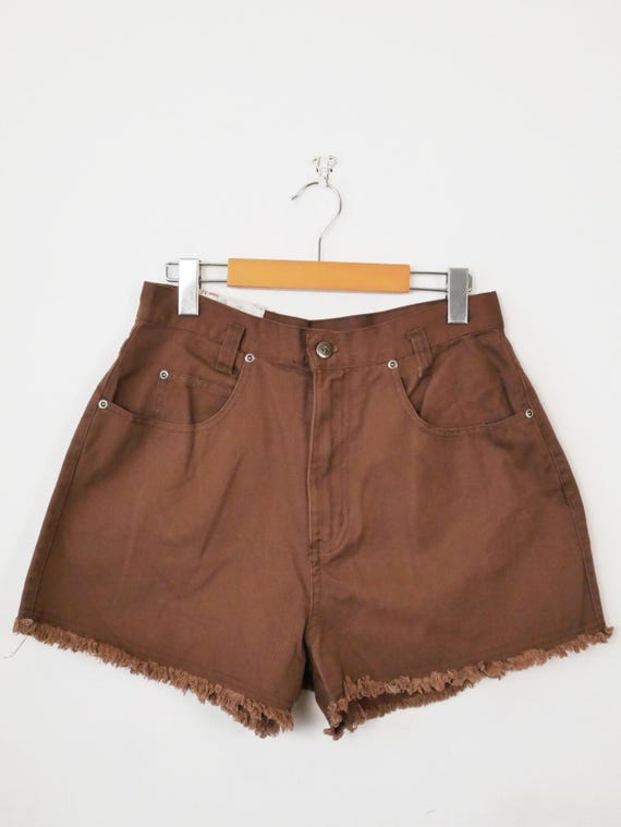 ■FANCY CLUB■ Vintage Denim Shorts SAND BROWN FQD879 FQD879 VINTAGE DENIM SHORTS (SAND BROWN)_FQD879 - 감도 깊은 취향