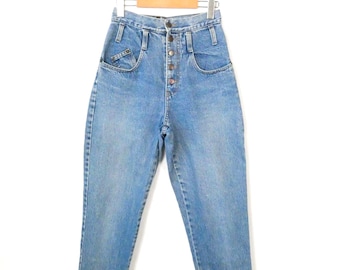 Vintage 90s l.e.i. Women’s High Waist Jeans Medium Wash -Made in USA