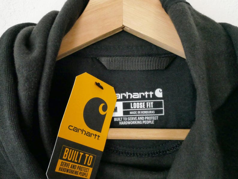 Sudadera con capucha gráfica negra Carhartt para hombre sin usar imagen 4