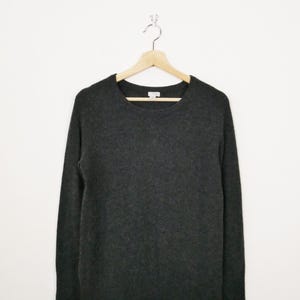 Chacoal Grauer reiner Kaschmir Rundhals Pullover/Minimal Pullover für Damen