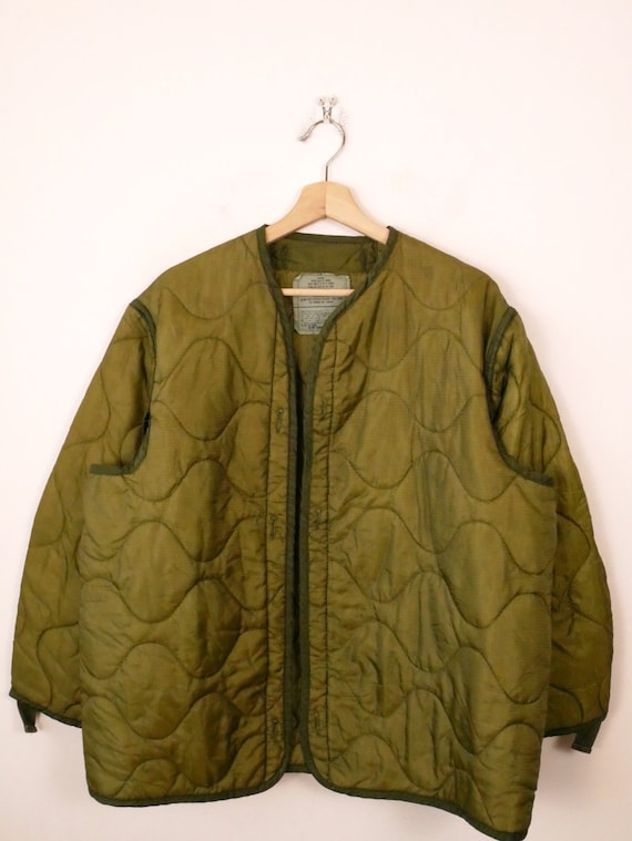 Vintage US Military M65 Jacket Lining/Army Quilte… - image 2