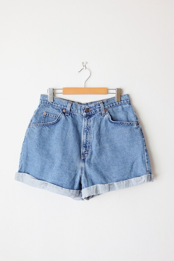 Vintage LEVI'S 954 High waisted Denim Cuff Shorts