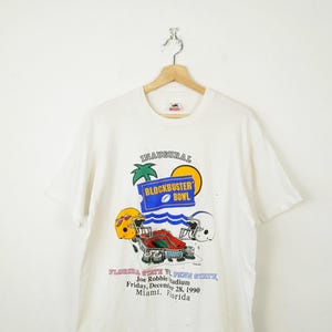 T-shirt Vintage Fruit Of The Loom Années 90 - Bleu Sarcelle - Taille M