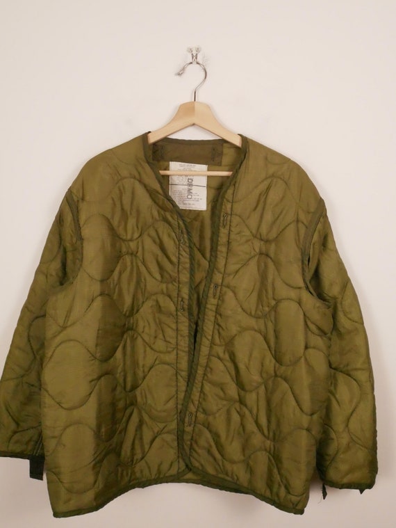 Vintage US Military M65 Jacket Lining/Army Quilte… - image 2