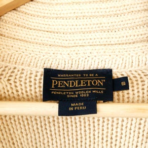 Pendleton Women's Ivory Shawl Collar Knit Cardigan image 4