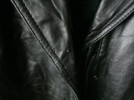 Vintage Women's Black Soft Lamb Leather Zip up Jacket Vintage Women's Black Soft Lamb Leather Zip up Jacket