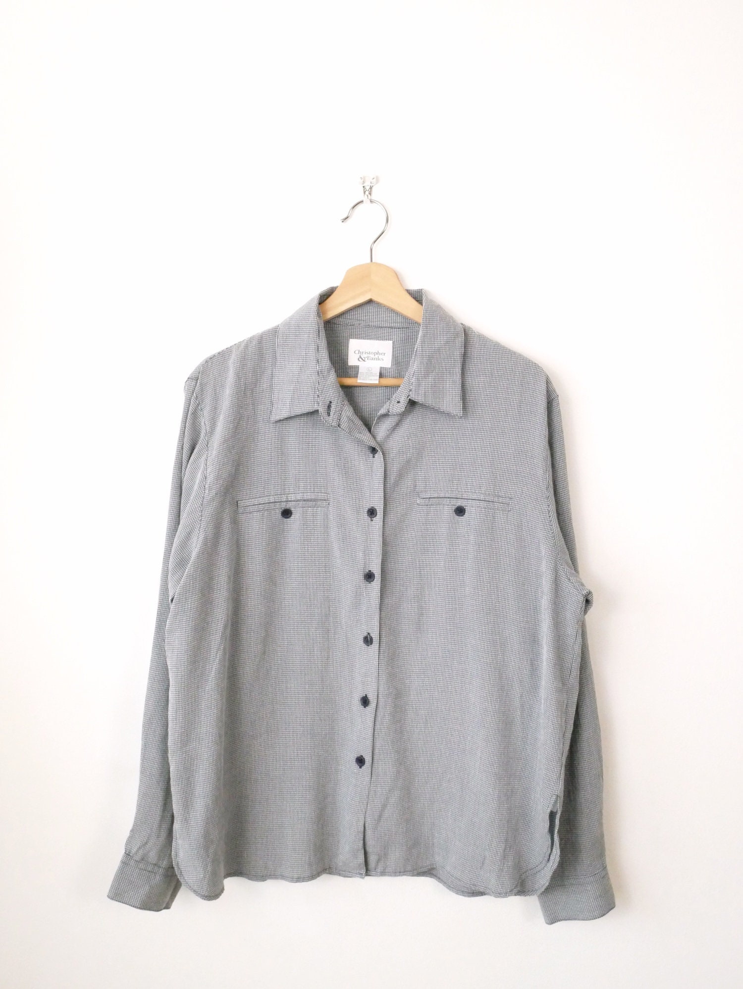 Camicia A Quadri Donna - Maniche Lunghe, Scollo A V, Bottoni, Tunica Elegante, Taglie S-XXL - Foto 9