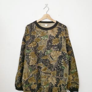 Vintage Herren Camo Langarm Jagdhemd