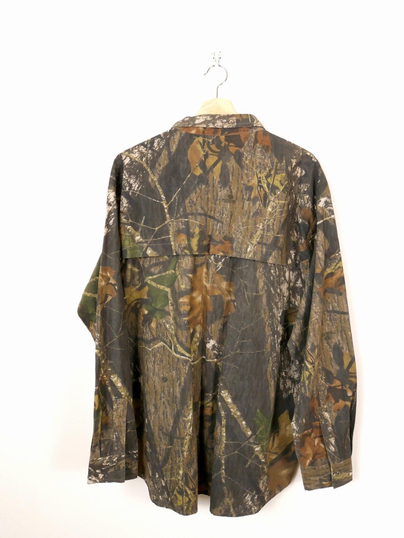 Vintage FieldStaff Men’s Camo Hunting Shirt by Mossy Oak image 6