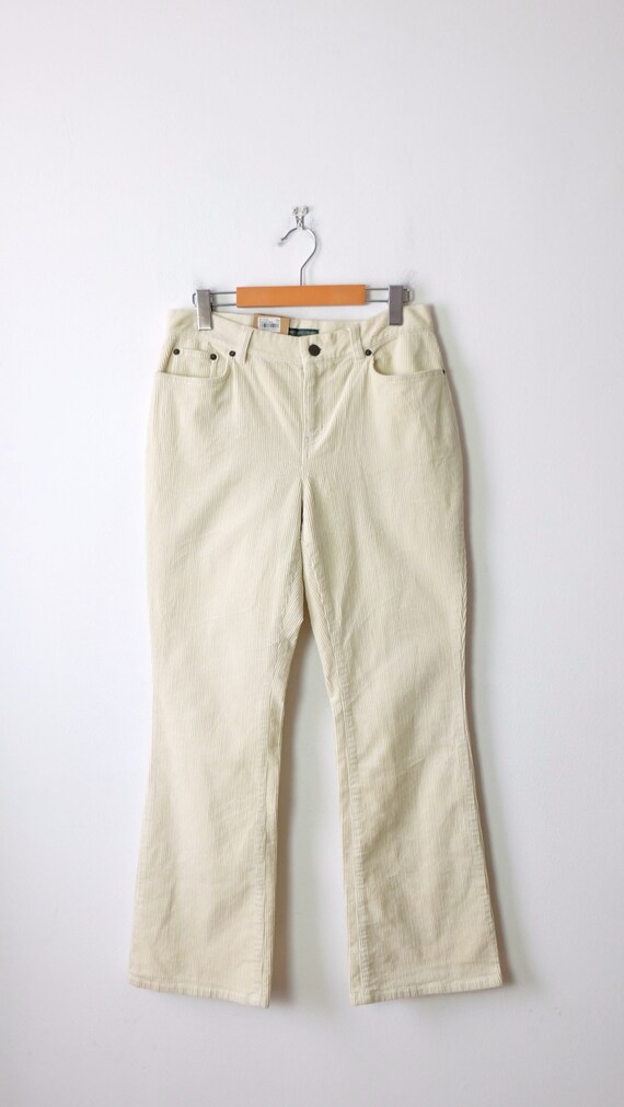 Unworn-lauren Jeans Company/ralph Lauren Crean White Corduroy Boot