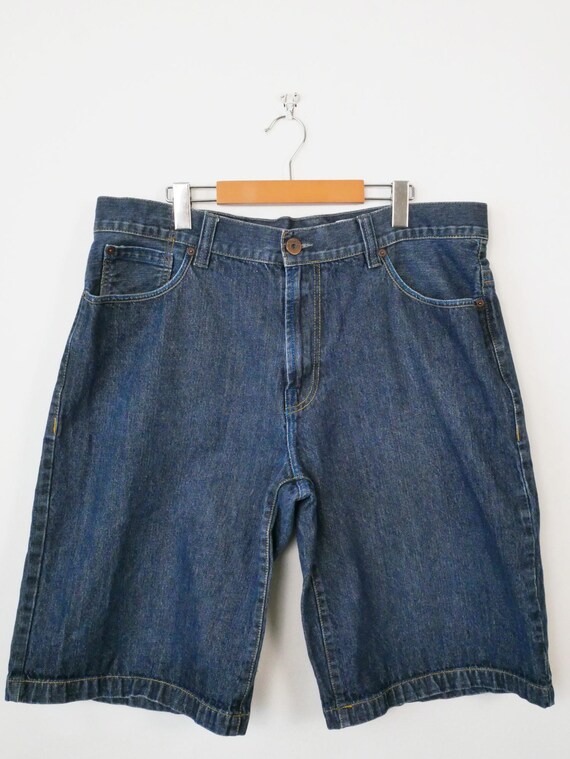 Men's 2000s Enyce Denim Shorts With Blue Logo Patch/jorts