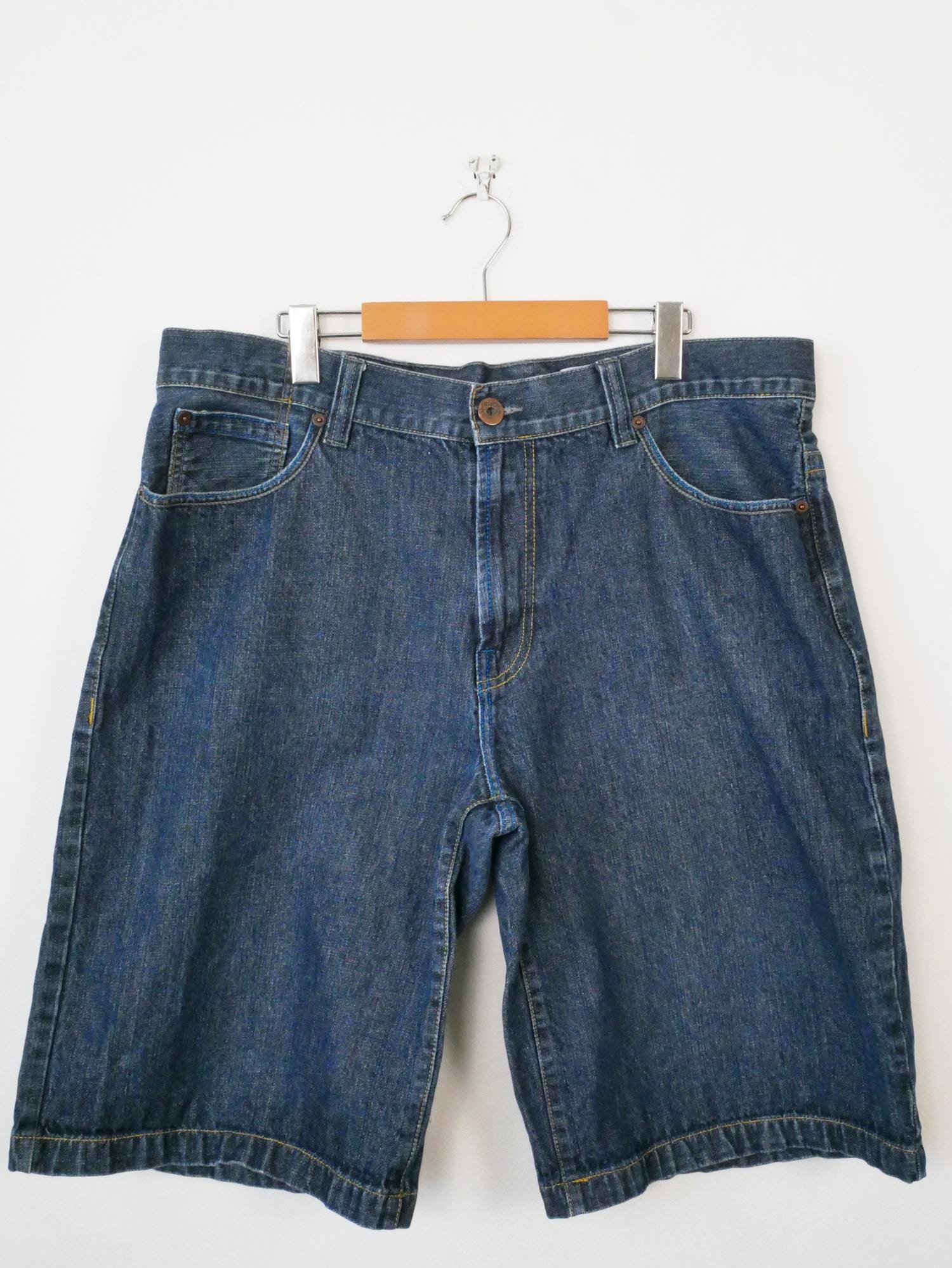 Men's 2000s Enyce Denim Shorts With Blue Logo Patch/jorts