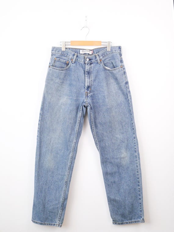 Vintage 90s Levi's 550 Men's Light Wash Relaxed Fit Jeans