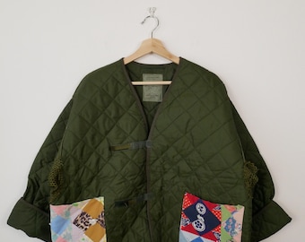 ジャケット・アウター GANGSTERVILLE 719 - QUILTED JACKET L Mens Diamond Quilted Leather Jacket - JACKETS JUNCTION