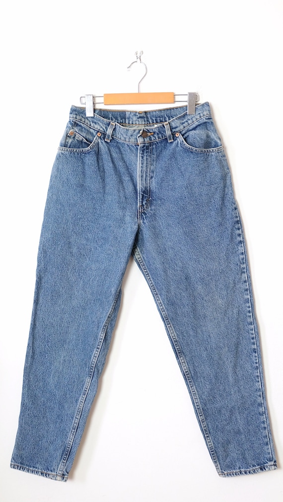 Vintage 1990s Levi's 950 Made in USA High Rise Relaxed Tapered Mom