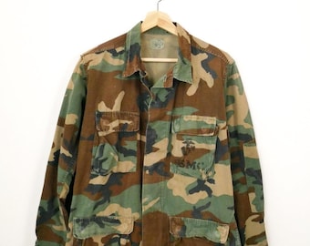 US Military Surplus Vintage BDU Camo Jacket Woodland - Etsy