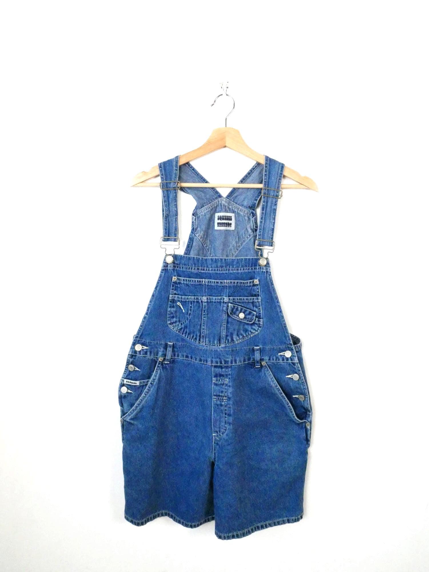 Vintage 90s Squeeze Jeans Women's Denim Overall Shorts - Etsy