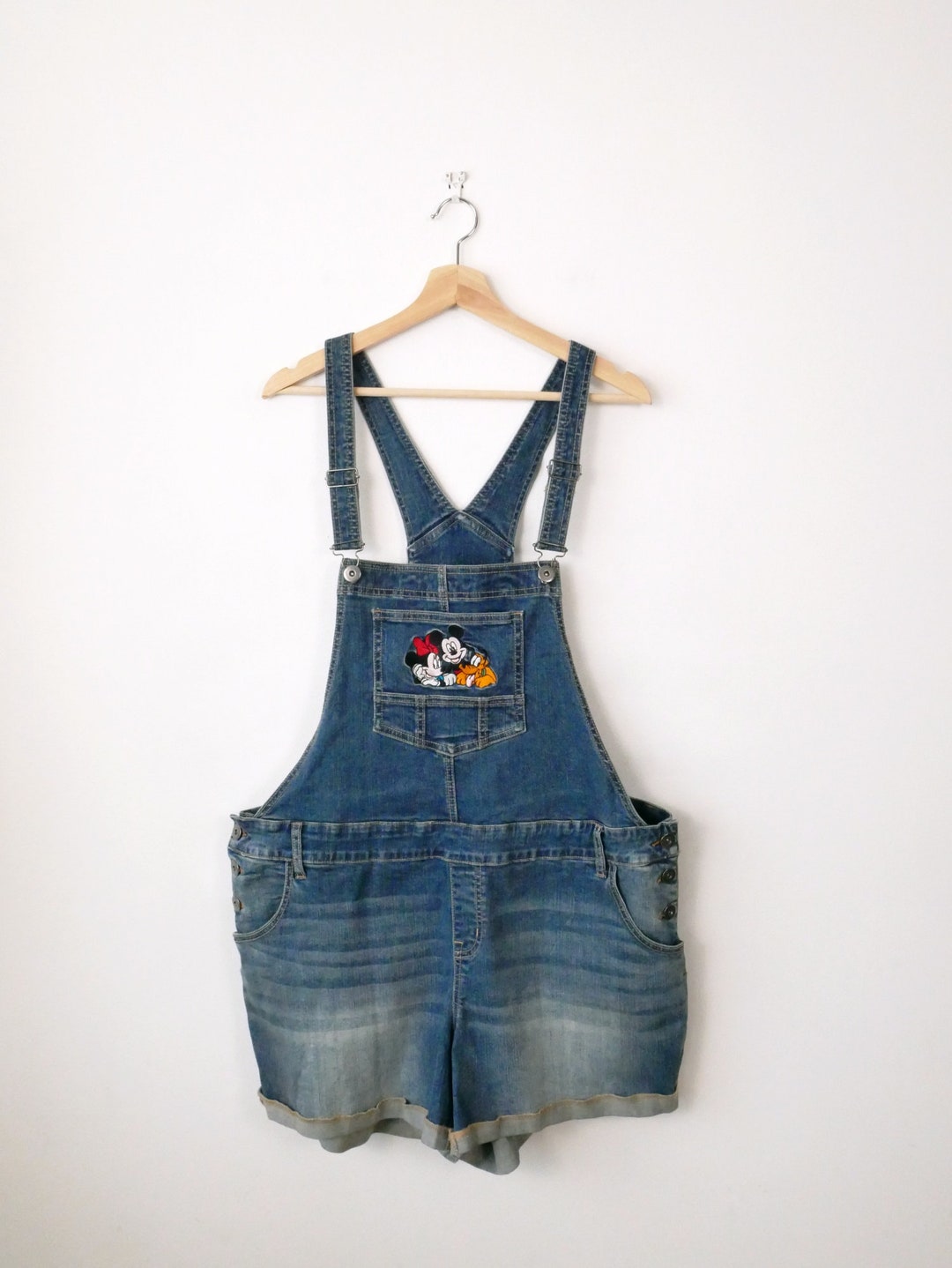 【LEE x Disney】23SS Mickey Mouse Overalls Denim Skirt Disney Mickey Patch Denim Skirt Overall – Little Sleepies