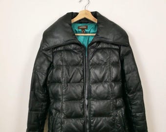 NWOT Limited Edition Zara Faux Leather Puffer Bubble Jacket