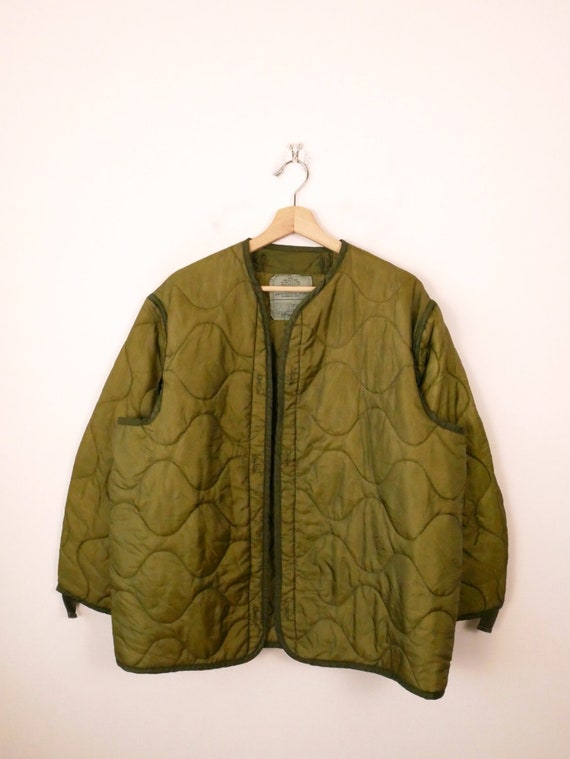 Vintage US Military M65 Jacket Lining/Army Quilte… - image 1