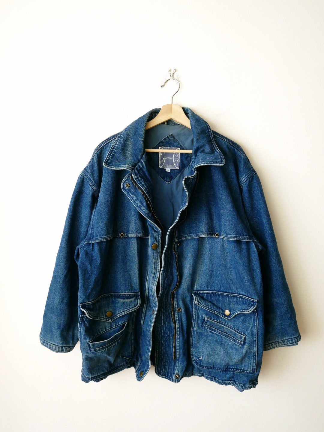Vintage Women's Zip up Denim Jacket/women's Denim Etsy