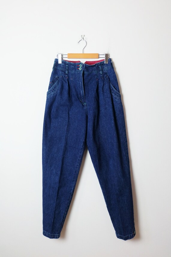 Vintage Together High Waist/high Rise Tapered Denim Pants