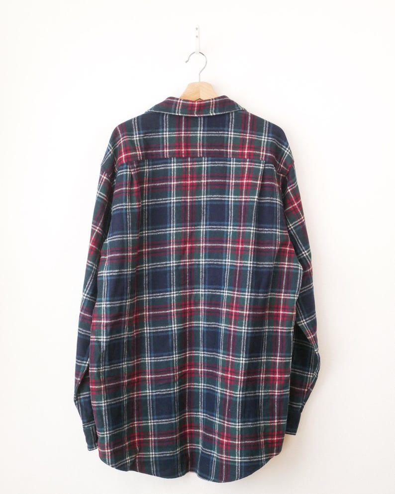 Vintage 90s Pendleton Men’s Plaid Wool Flannel Shirt Jacket