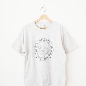 T-shirt graphique gris expédition homme Fruit of the Loom Fruit of the Loom vintage des années 90