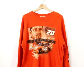 2000s Winners Circle Tony Stewart NASCAR Long Sleeve Graphic T Shirt