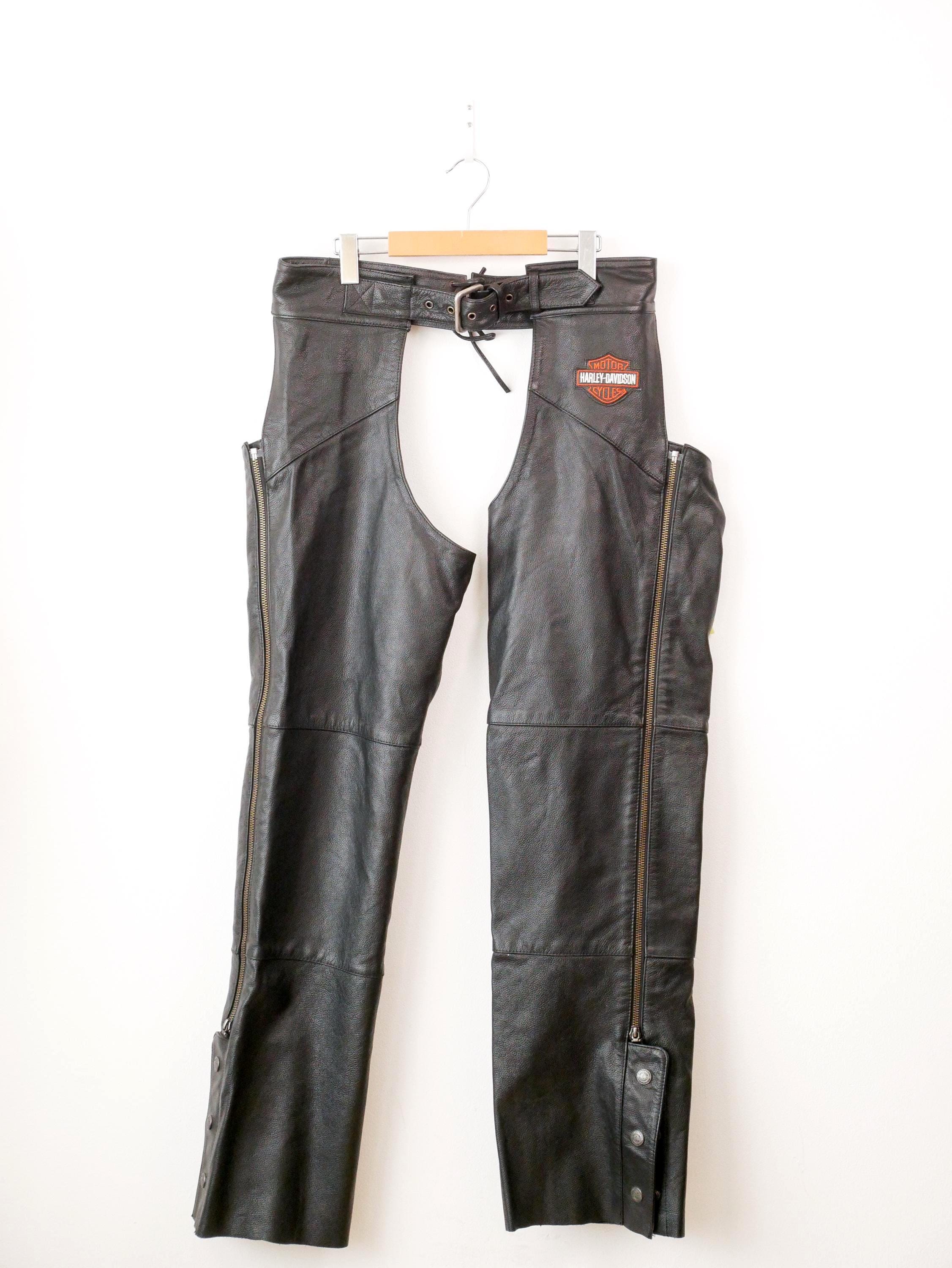 Vintage Harley Davidson Leather Pants - Etsy