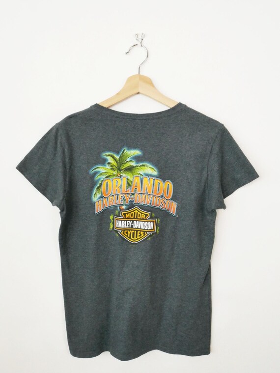 Harley-davidson Women's Orlando Florida Graphic T-shirt - Etsy