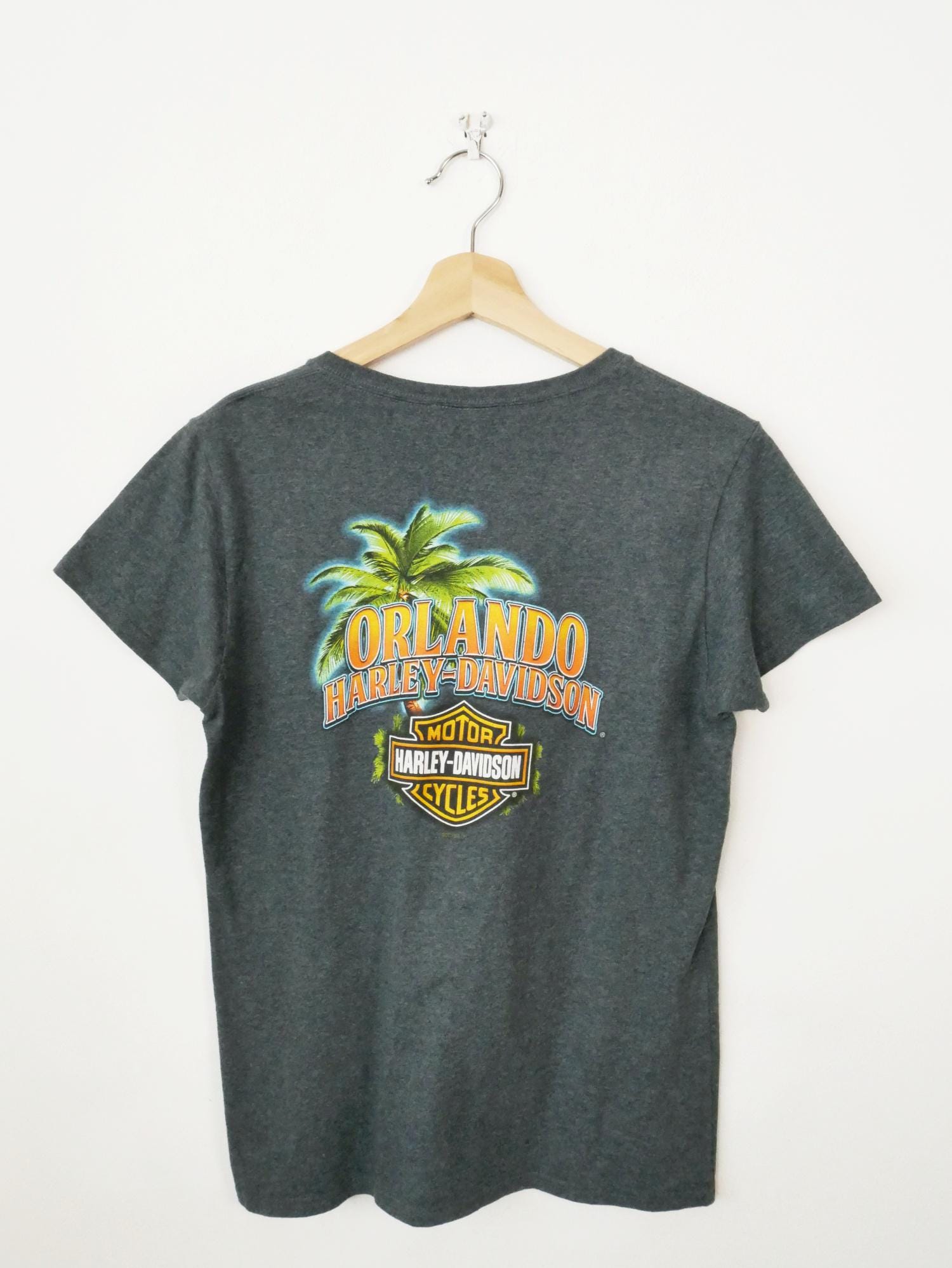 Harley-davidson Women's Orlando Florida Graphic T-shirt - Etsy
