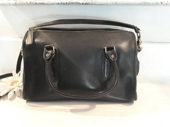 Coach satchel, coach bag, leather coach bag, navy