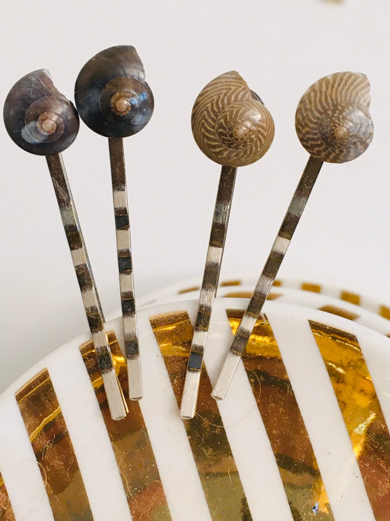 Hot Pink Seashell Bobby Hair Pin and Ring Set Shell Hair Etsy