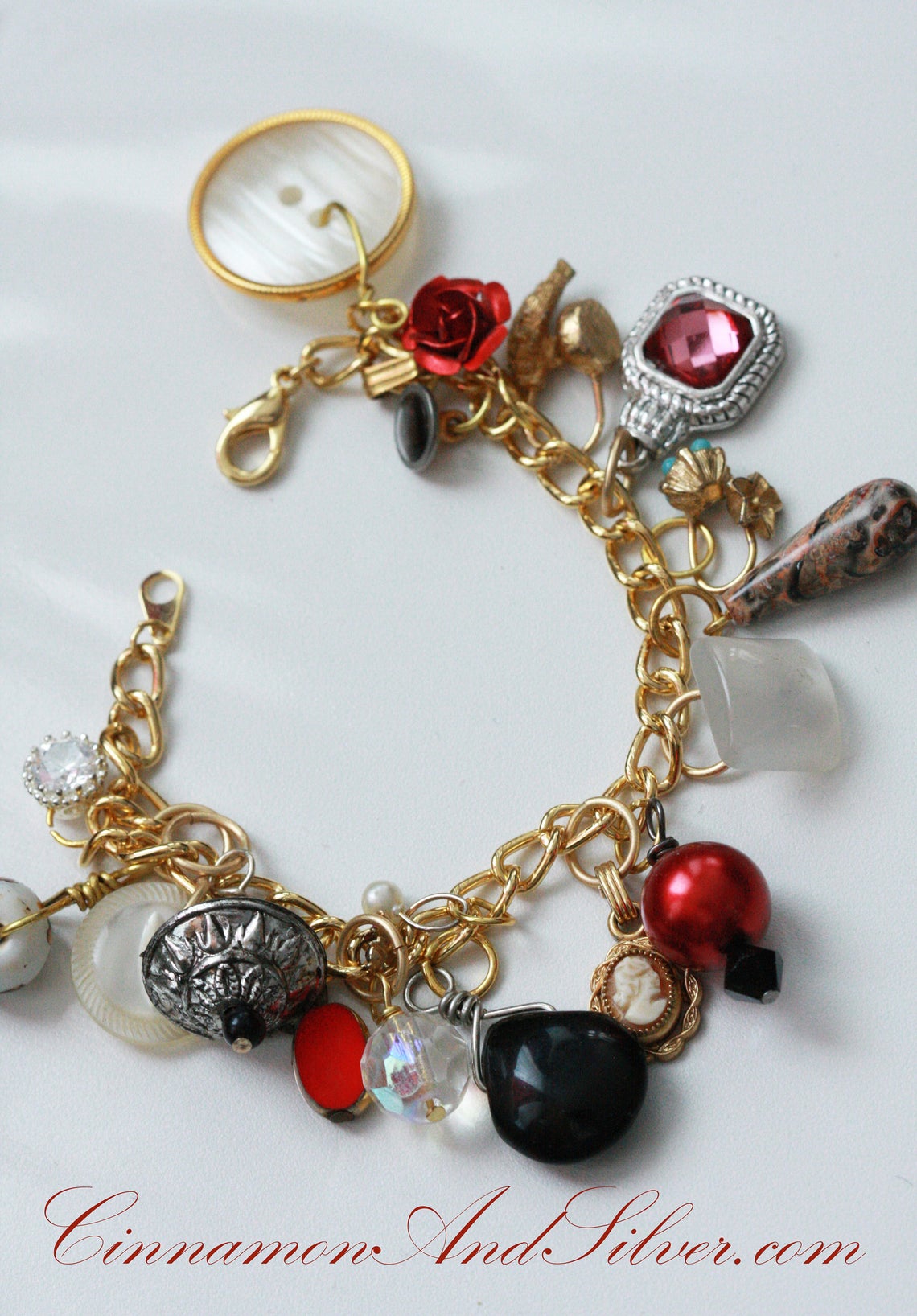 Custom Charm Bracelet Silver Tone Custom Charm Bracelet Etsy