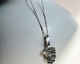Handmade Sterling Silver; Circles Statement; Geometric Necklace; A Rare Find; Gift