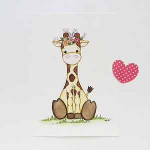 nursery giraffe art