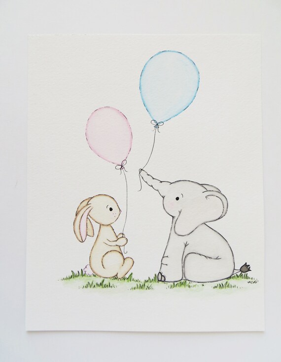 elephant paintings for nursery