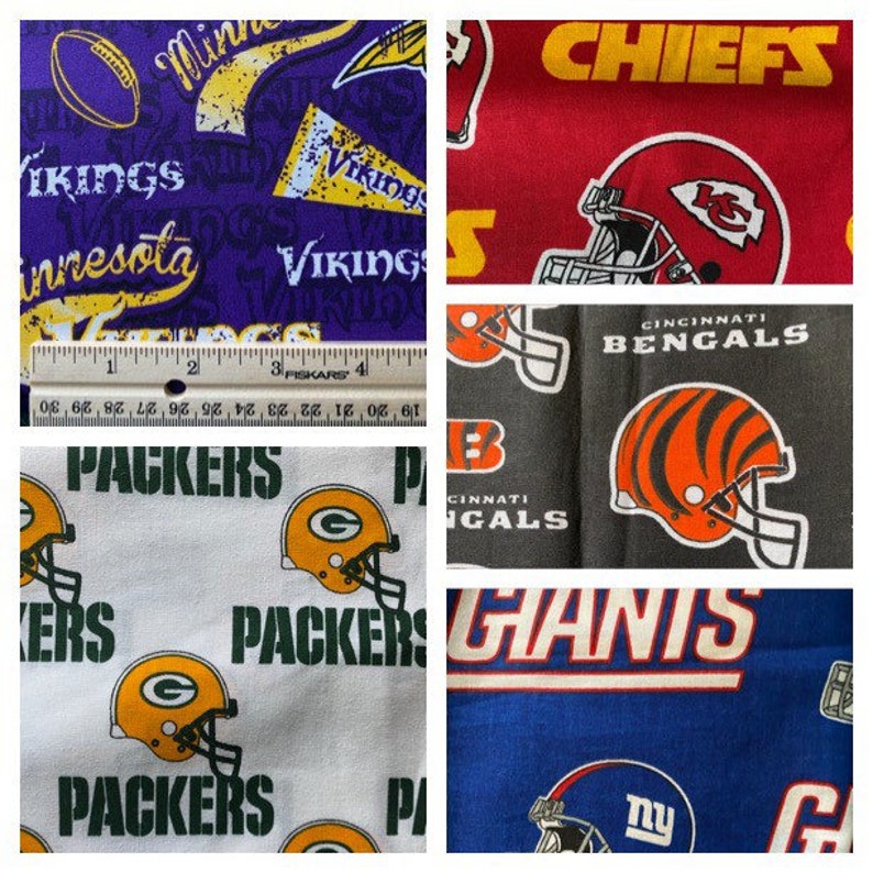 NFL fabric by the yard Etsy