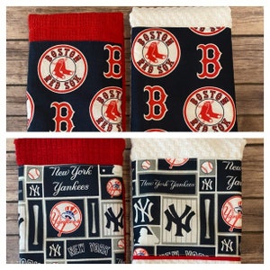 Boston Red Sox or New York Yankees bar or kitchen towel set