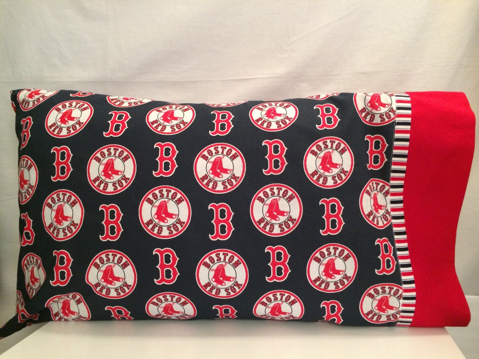 Boston Red Sox pillow case Etsy