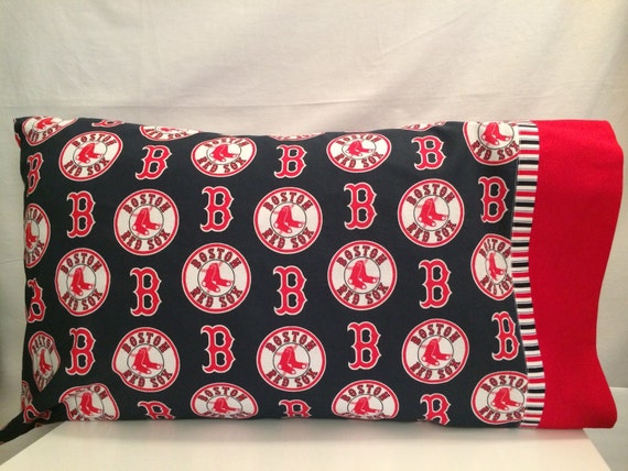 Boston Red Sox Pillow Case Etsy