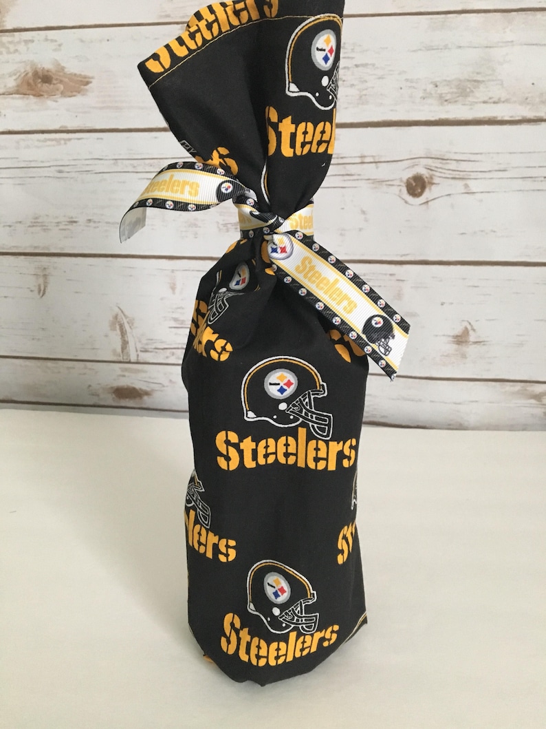 Pittsburgh Steelers wine or bottle gift bag Etsy
