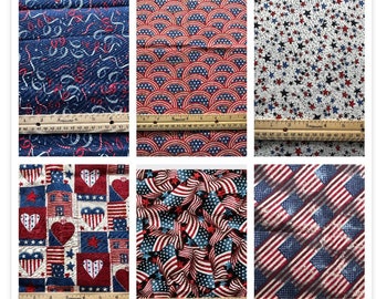 Patriotic cotton fabric