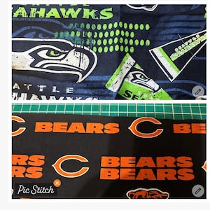 NFL cotton fabric remnants