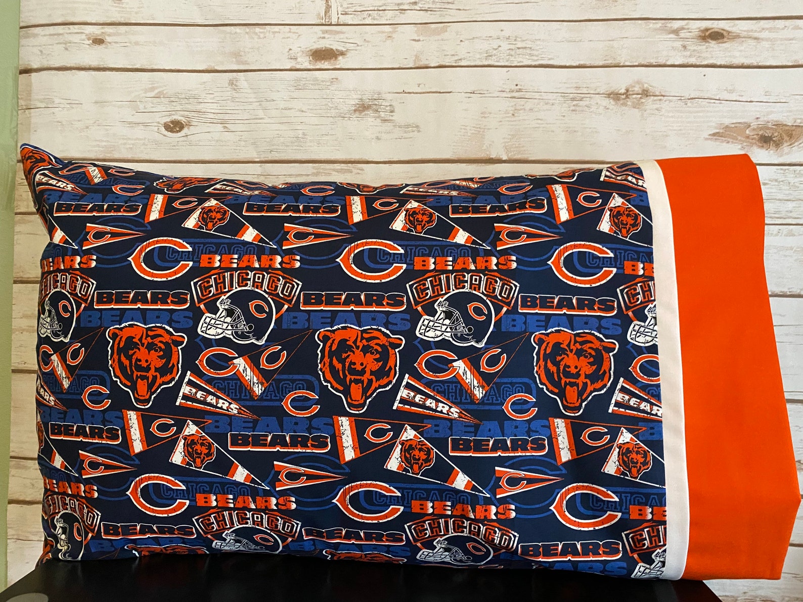 Chicago Bears Pillow Case Etsy
