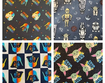 Star Wars and Mandalorian cotton fabric
